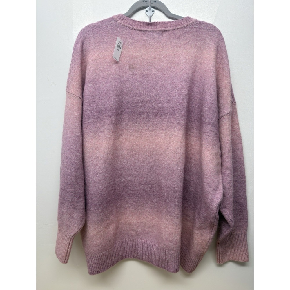 Old Navy Women XXL Tall Pullover Sweater Wool Blend Pink Ombré Crew Neck #44 - Picture 5 of 8